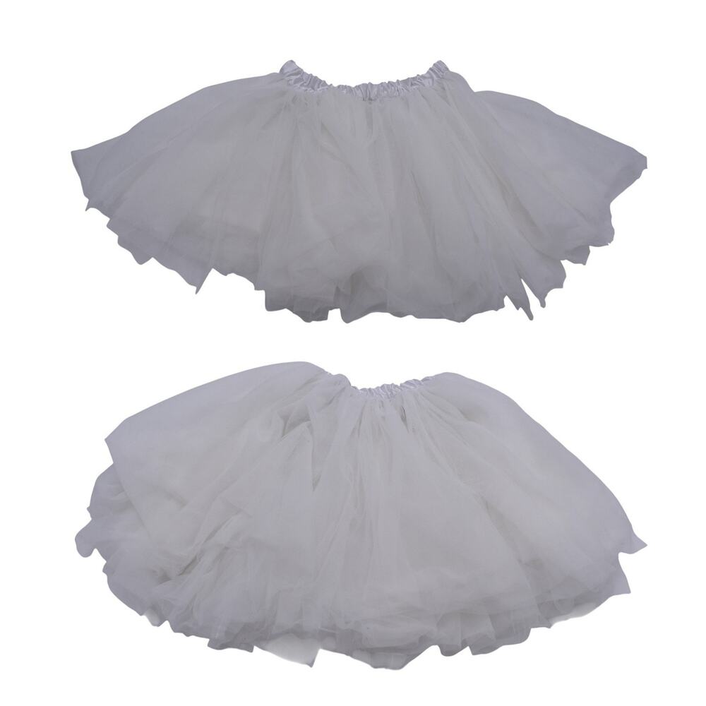Hanna Andersson White Fluffy Tulle Ballerina Skirt Petticoat -- Girls OS